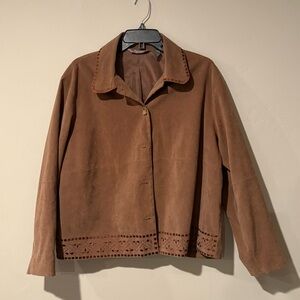 TanJay Women’s Corduroy Button Up Jacket | Size: Large